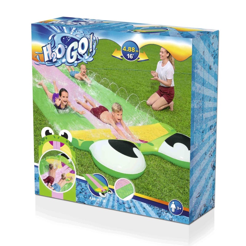 Bestway H2O Go! Friendly Frog Slide (4.88 m) - Image 1
